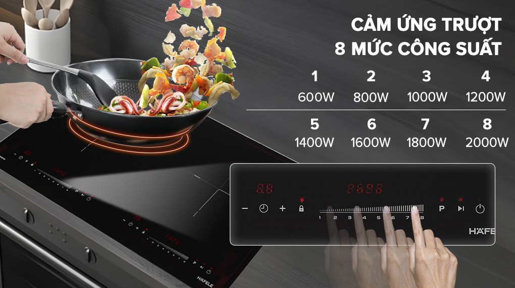 [HÀNG CHÍNH HÃNG] Bếp từ đôi lắp âm Hafele HC-I2732A (536.61.726)