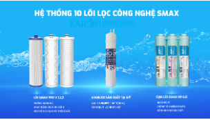 [HÀNG CHÍNH HÃNG] MÁY LỌC NƯỚC KAROFI KAQ-U65 - 10 LÕI