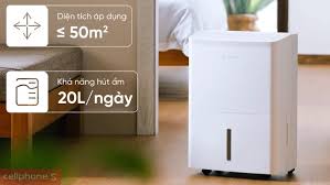 [Hàng chính hãng] Máy hút ẩm thông minh Lumias NWT D4 Plus 20L - 50m²