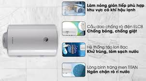 Bình tắm nóng lạnh gián tiếp Ariston Pro R 100 H - 100 lít, 2500W (Bình Ngang) HÀNG CHÍNH HÃNG