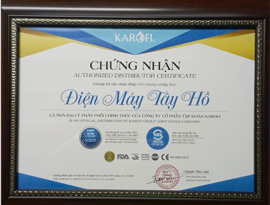 [HÀNG CHÍNH HÃNG] MÁY LỌC NƯỚC KAROFI KAQ-D20 - 11 LÕI