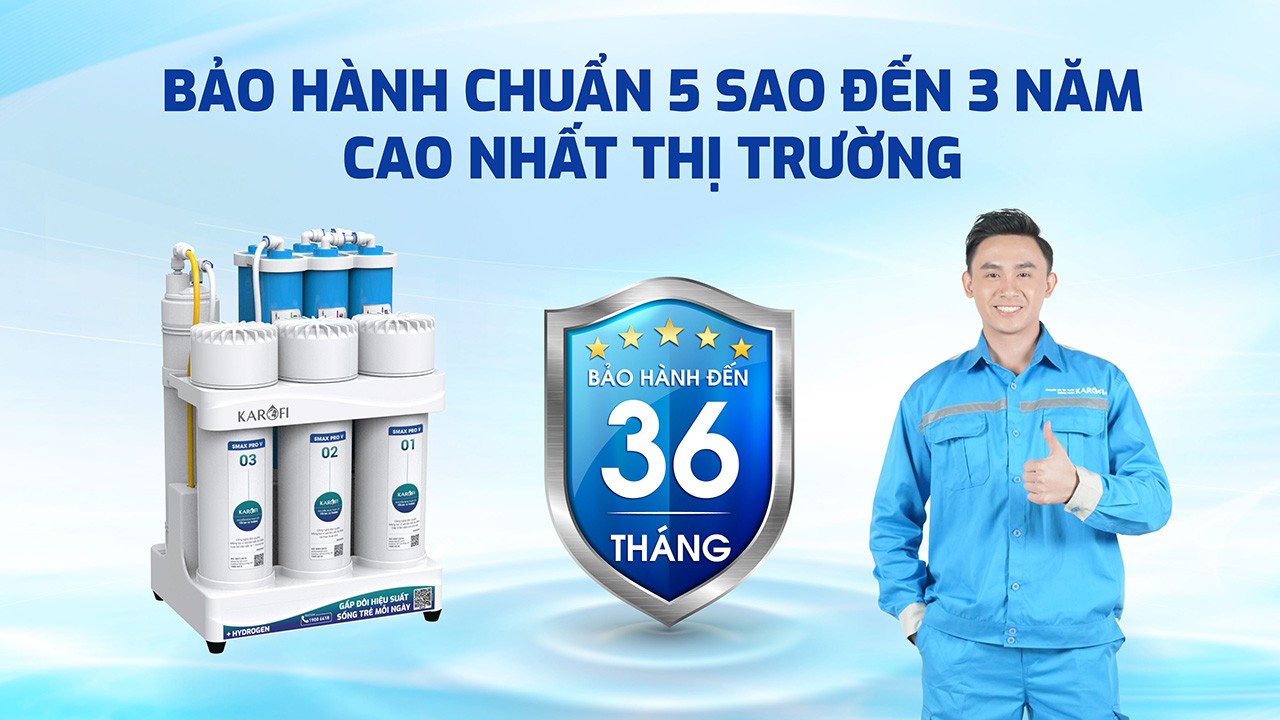 Máy lọc nước Karofi KAQ-U03 Pro: (Hàng chính hãng BH 3 năm tại nhà)