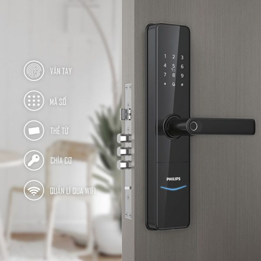 [Hàng chĩnh hãng] Khóa điện tử Philips 7300-5HB