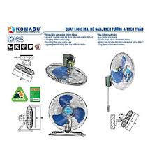 [HÀNG CHÍNH HÃNG] Quạt Treo Tường Công Tắc Thả KOMASU KM50-CT