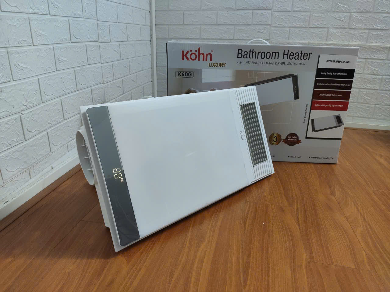 {HÀNG CHÍNH HÃNG} Máy sưởi âm trần Kohn 4in1 Luxury Model K60G
