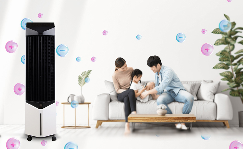 [Hàng chính hãng] Quạt làm mát không khí Boss S106 - Xuất xứ thương hiệu Nhật Bản