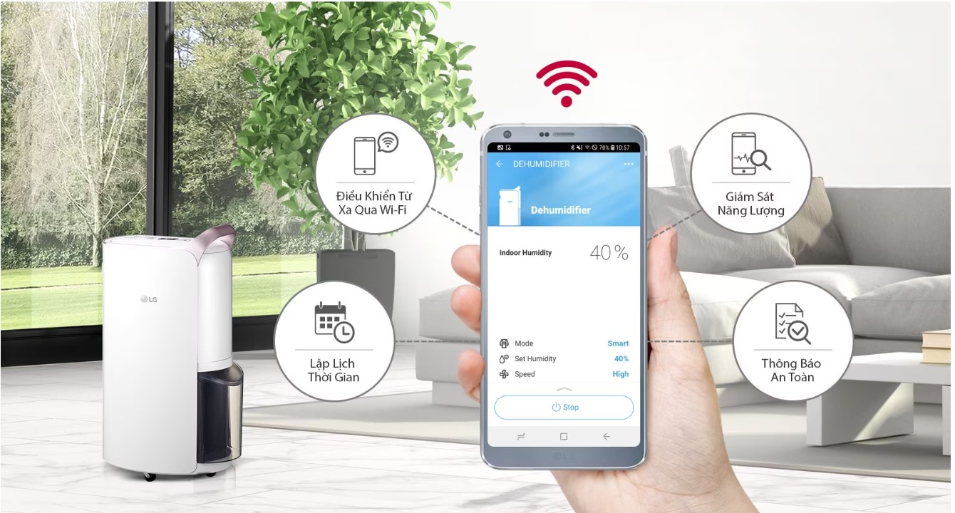 [HÀNG CHÍNH HÃNG] Máy hút ẩm LG Dual Inverter MD19GQGE0 MD19GQGE0.ABAE