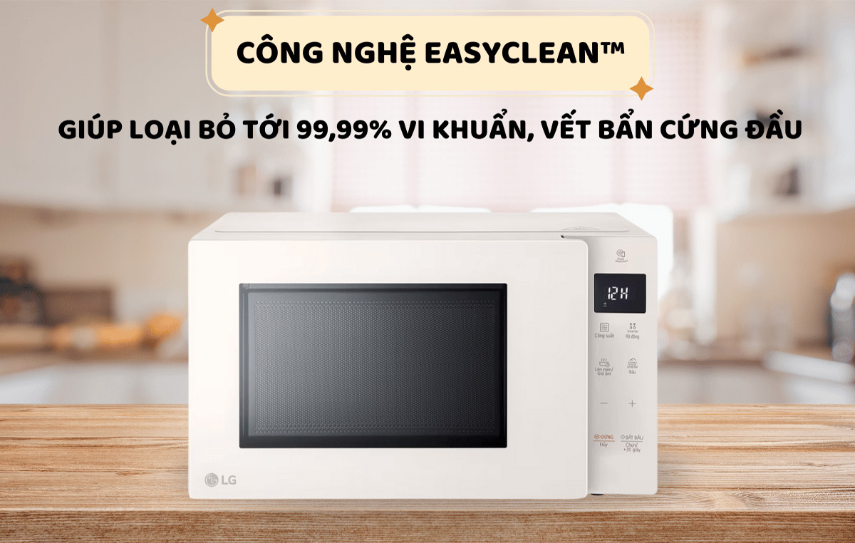 Lò Vi Sóng LG NeoChef™ 25l Inverter màu Be MS2535GIK
