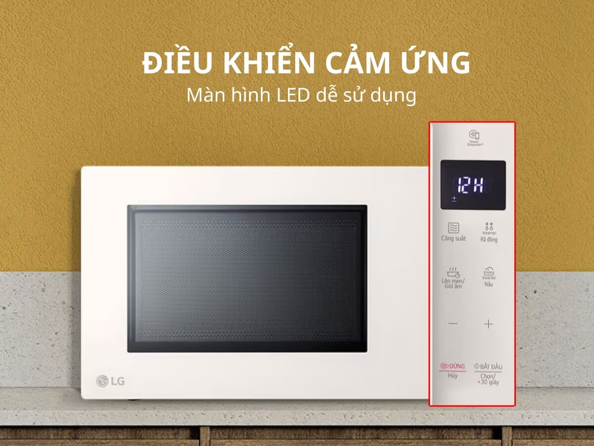 Lò Vi Sóng LG NeoChef™ 25l Inverter màu Be MS2535GIK