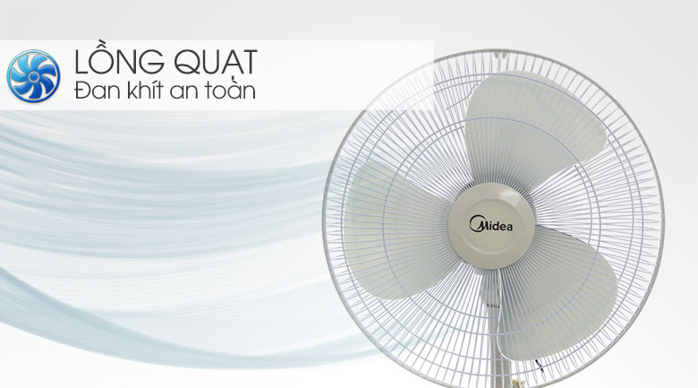 [Hàng chính hãng] Quạt lửng Midea FTS40-17VD, 36W, 3 mức gió, bạc thau