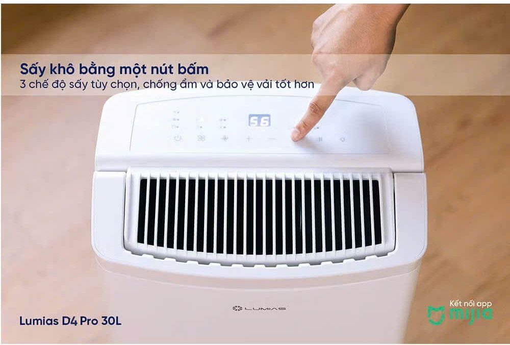 [Hàng chính hãng] Máy hút ẩm thông minh Lumias NWT D4 Pro 30L - 100m²