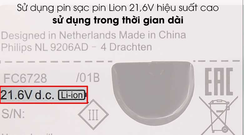 [HÀNG CHÍNH HÃNG] Máy hút bụi không dây Philips FC6728