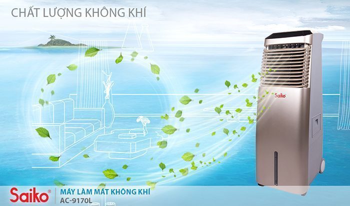 [HÀNG CHÍNH HÃNG] Quạt điều hòa làm mát Saiko AC-9170CL