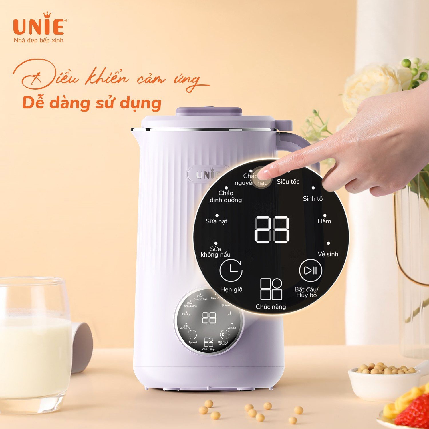 [HÀNG CHÍNH HÃNG] Máy làm sữa hạt Unie UMB10