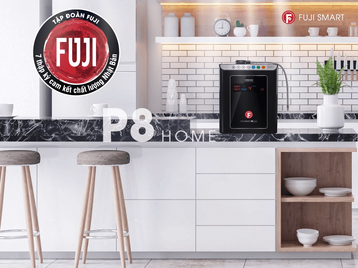 [HÀNG CHÍNH HÃNG] Máy điện giải ion kiềm Fuji Smart P8 Home Phụ kiện Lõi lọc tinh