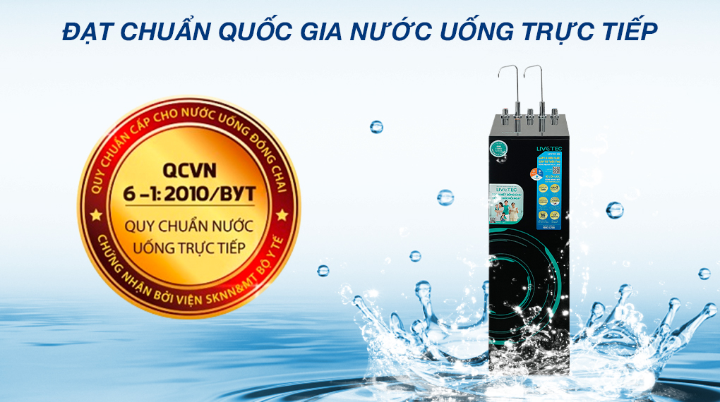 [HÀNG CHÍNH HÃNG] [KAROFI] Máy lọc nước RO nóng nguội lạnh Livotec 636 10 lõi