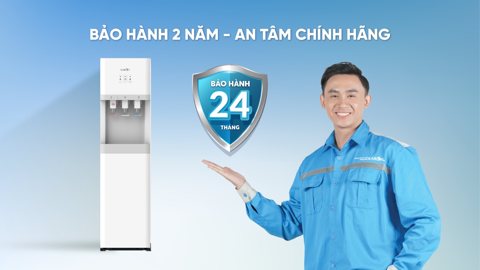 [HÀNG CHÍNH HÃNG] Máy nóng lạnh Karofi HCV206 – Mẫu NEW
