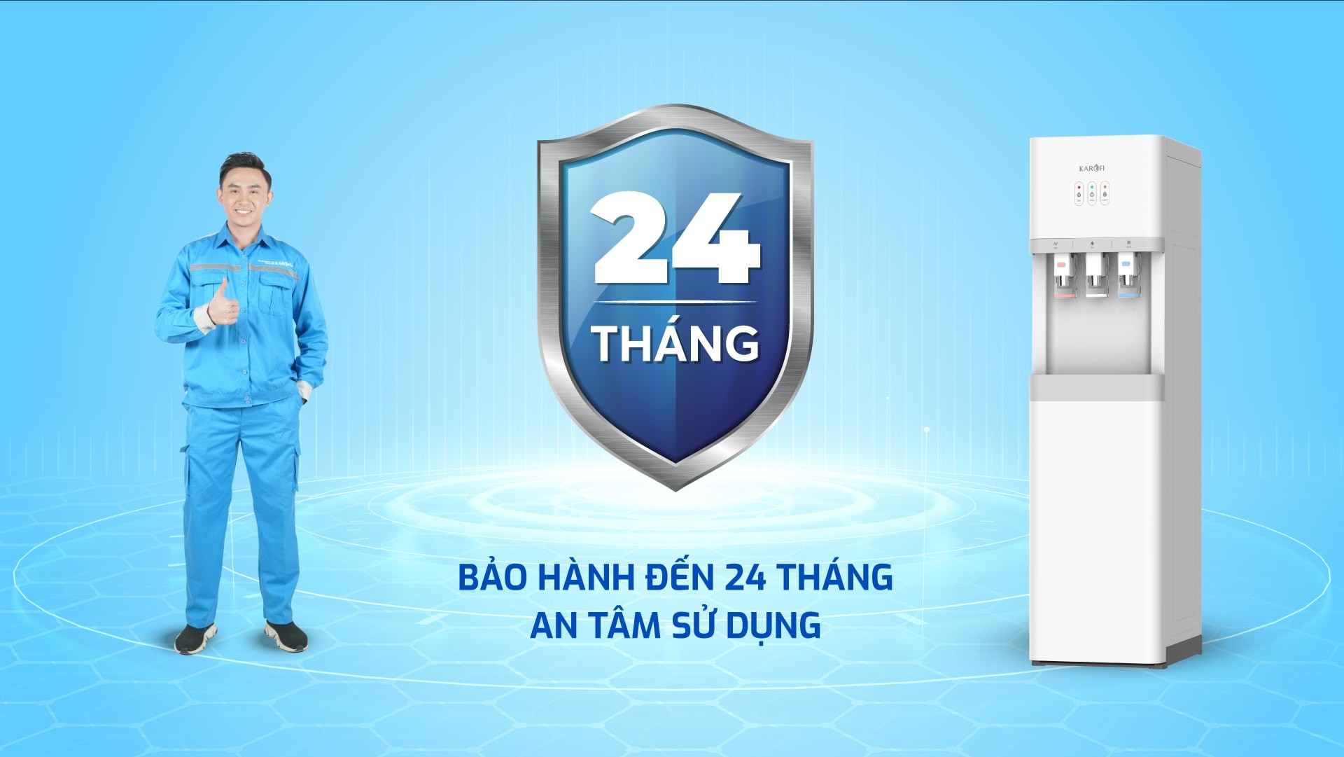 [GIẢM 30%] [HÀNG CHÍNH HÃNG] Máy nóng lạnh Karofi HCV209 - NEW!
