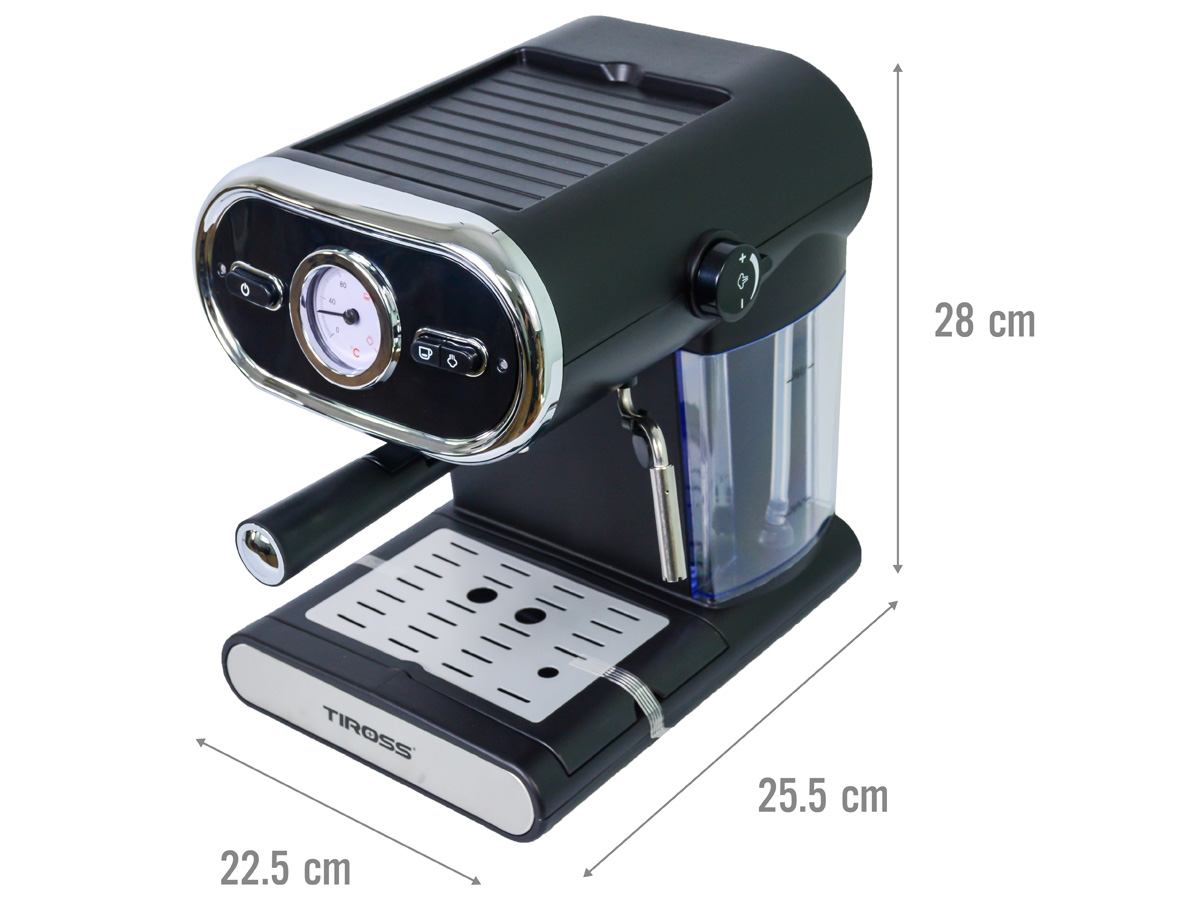 [HÀNG CHÍNH HÃNG] Máy pha cà phê Espresso Tiross TS-6211 (15 bar)/ TS-620 / TS- 621 800W