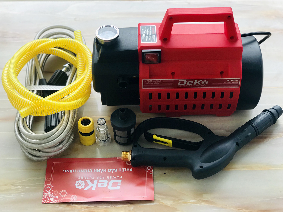 [HÀNG CHÍNH HÃNG] Máy rửa xe Deko DK-3000R (3.000W)