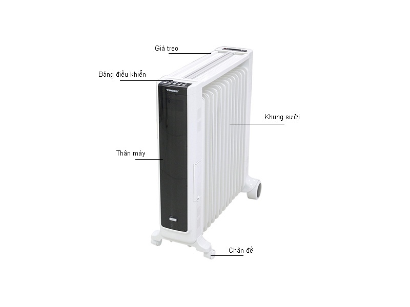 [CHÍNH HÃNG] Máy sưởi dầu Tiross TS9213 - 13 thanh sưởi