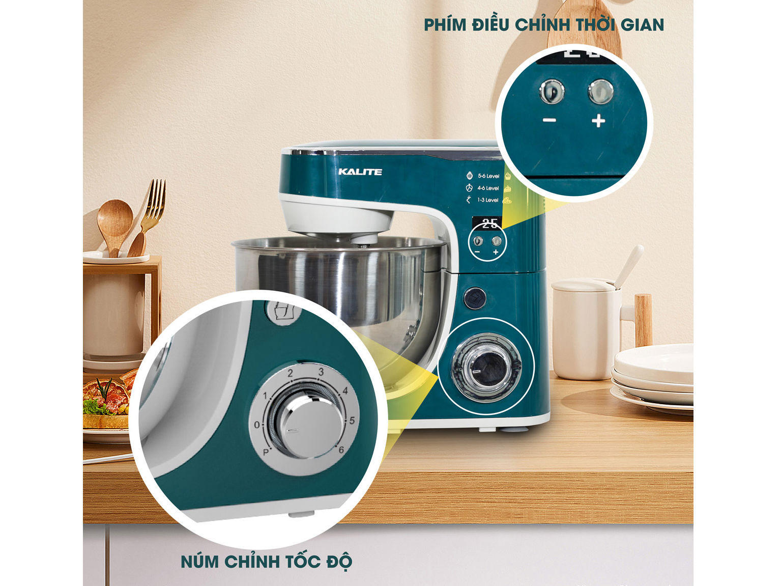 [QUÀ TẶNG 150K] Máy trộn bột Kalite KL-960 [CHÍNH HÃNG]