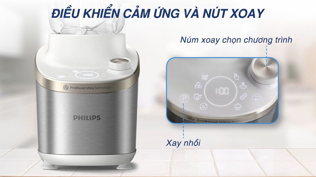 [HÀNG CHÍNH HÃNG] Máy xay sinh tố Philips HR3760/01
