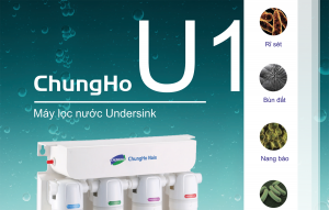 [CHÍNH HÃNG] MÁY LỌC NƯỚC CHUNGHO U1 4 BƯỚC LỌC UF1