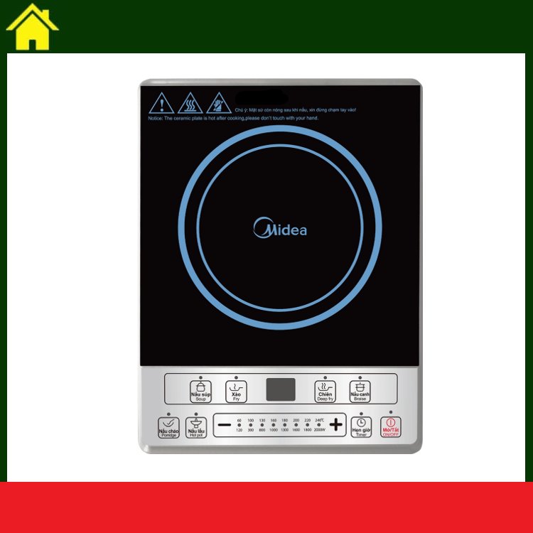 [HÀNG CHÍNH HÃNG] Bếp điện từ Midea MI-B2015DE 2000W