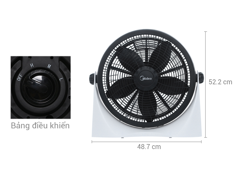 Quạt hộp Midea 5 cánh FB40-9H 55W (bảo hành chính hãng 12 tháng toàn quốc)