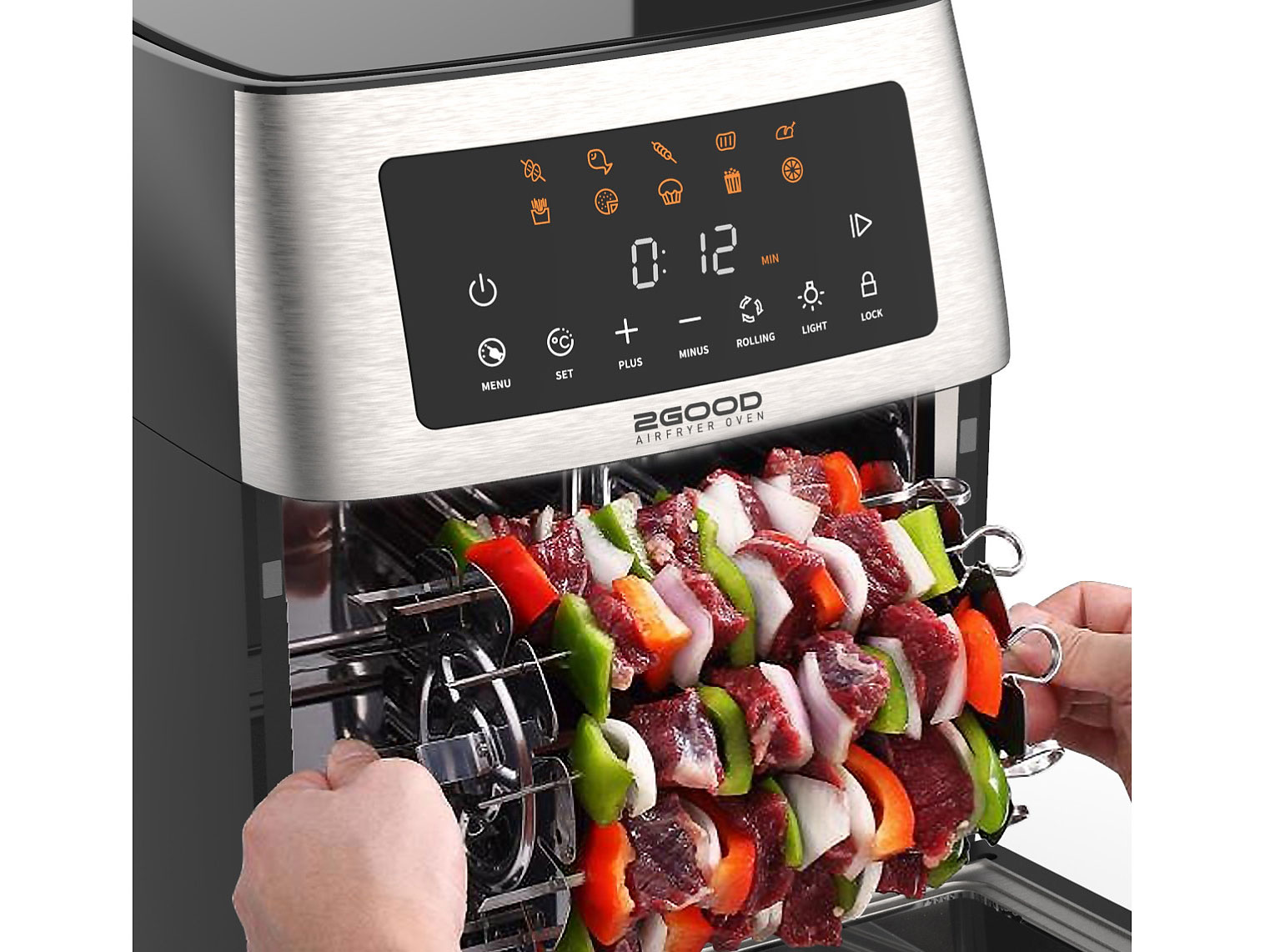 [HÀNG CHÍNH HÃNG] Nồi Chiên Không Dầu 2GOOD Vortex S-18 Air Fryer Oven (15L)