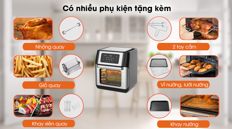 [HÀNG CHÍNH HÃNG] Nồi chiên không dầu Kalite Q10