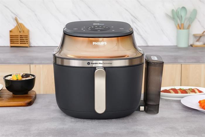[GIẢM 30%] Nồi chiên không dầu + Hấp Philips 7.2 lít NA543/00