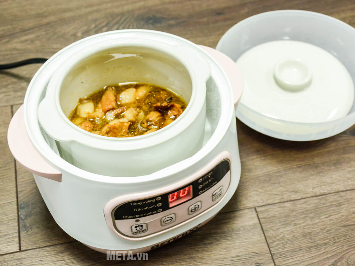 [HÀNG CHÍNH HÃNG] Nồi nấu chậm, chưng yến Bennix 1lit BN-100A