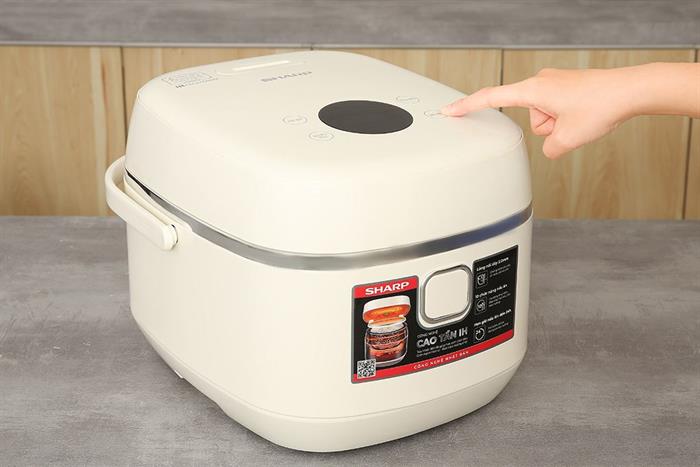 [CHÍNH HÃNG] Nồi cơm cao tần Sharp 1 lít KS-IH10IX-WH
