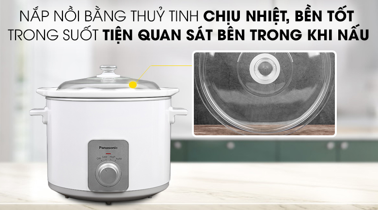 [HÀNG CHÍNH HÃNG] Nồi nấu chậm Panasonic 5 lít NF-N50ASRA