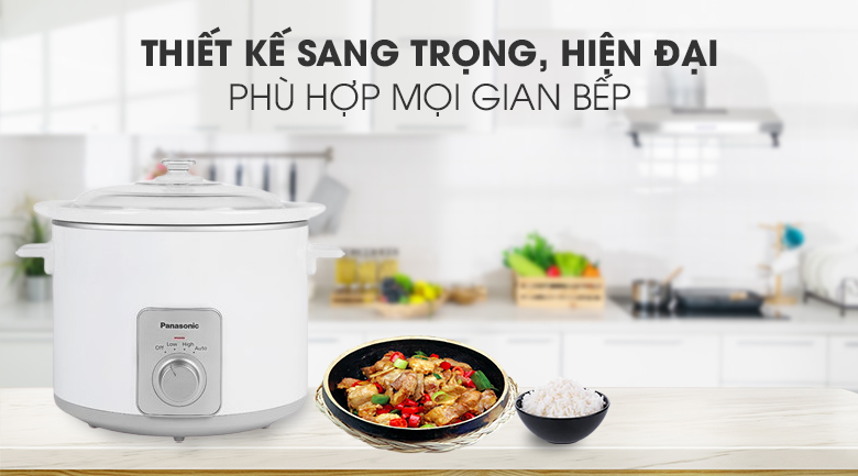[HÀNG CHÍNH HÃNG] Nồi nấu chậm Panasonic 5 lít NF-N50ASRA