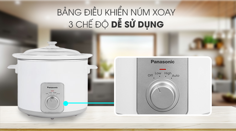 [HÀNG CHÍNH HÃNG] Nồi nấu chậm Panasonic 5 lít NF-N50ASRA