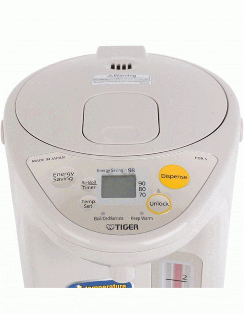 {HÀNG CHÌNH HÃNG} Bình thủy điện tử Tiger PDR-S40W (4.0L) xuất xứ Nhật Bản
