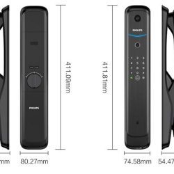 [Hàng chĩnh hãng] Khóa cửa vân tay có camera Philips DDL702-1HWS