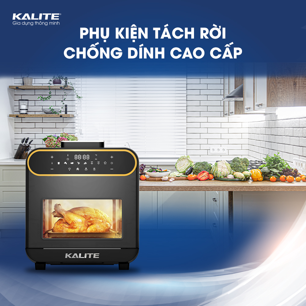 [GIẢM 30%] [HÀNG CHÍNH HÃNG] Nồi chiên hấp Kalite Steam Pro
