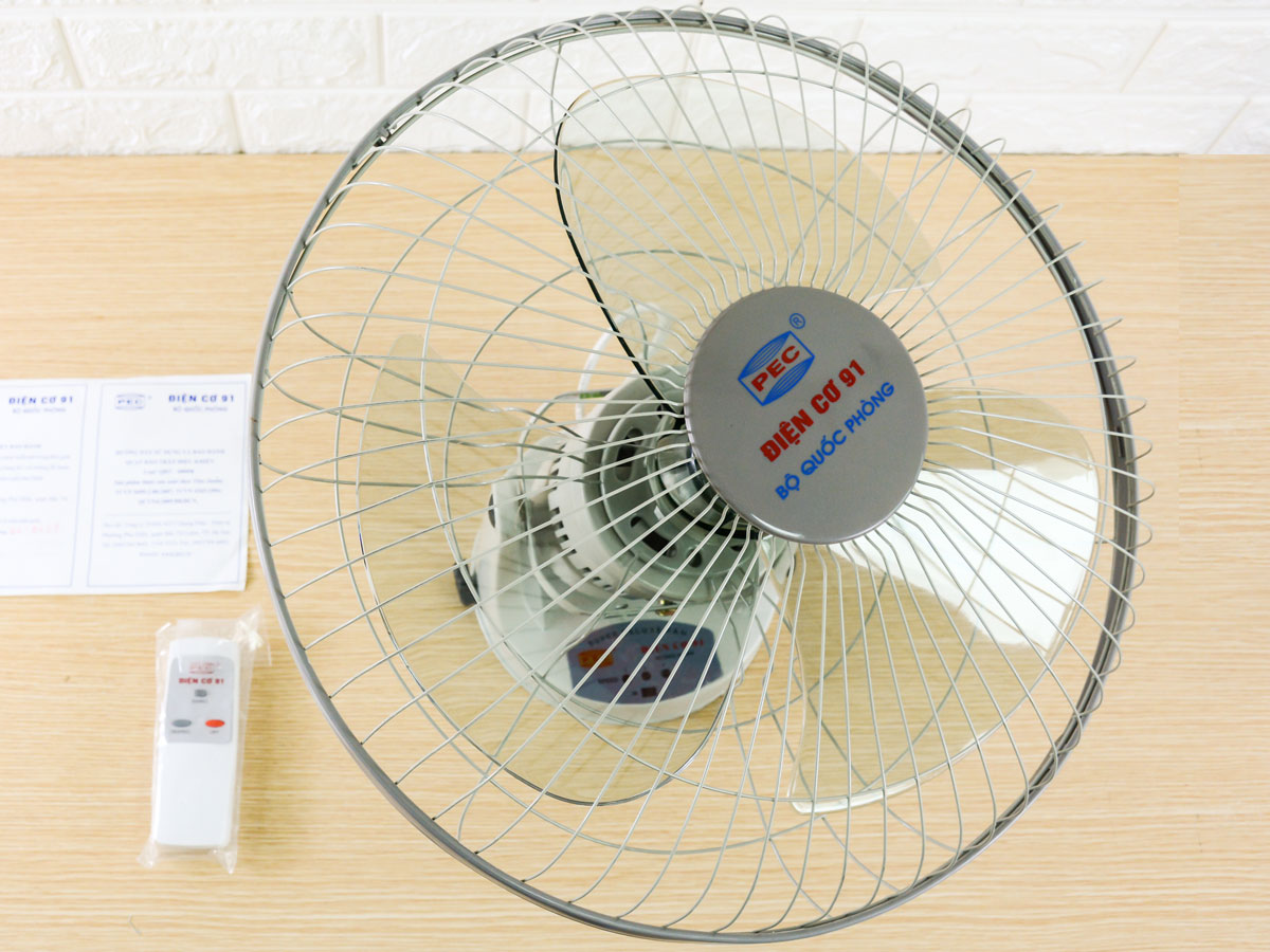 [HÀNG CHÍNH HÃNG] Quạt đảo trần QĐT-400ĐK (QĐT400ĐK) Hãng điện cơ 91 của Bộ Quốc Phòng (có Điều khiển)