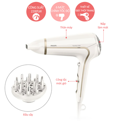 MÁY SẤY SẤY TÓC PHILIPS HP8232/00 (Hàng chính hãng)