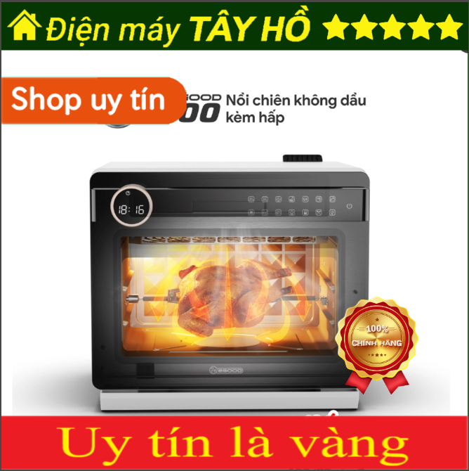 [GIẢM 30%] [HÀNG CHÍNH HÃNG] Nồi Chiên Không Dầu Kèm Hấp cao cấp 2GOOD S100 Dung tích 20L / 2GOOD S20