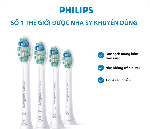 [HÀNG CHÍNH HÃNG] Bàn chải điện Philips sonicare HX3641/41