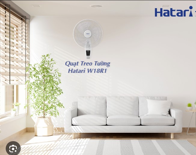 [HÀNG CHÍNH HÃNG] Quạt treo tường Hatari W18R1