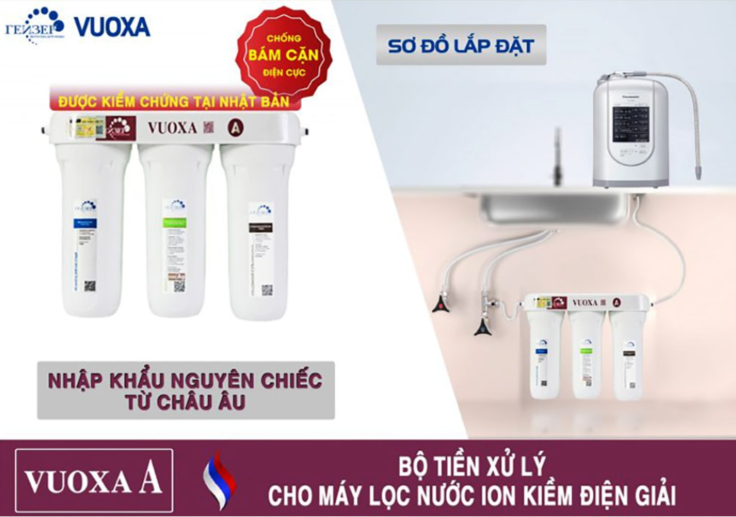 [HÀNG CHÍNH HÃNG] MÁY LỌC NƯỚC GEYSER VUOXA A – BỘ TIỀN XỬ LÝ NƯỚC HOÀN HẢO CHO MÁY ION KIỀM