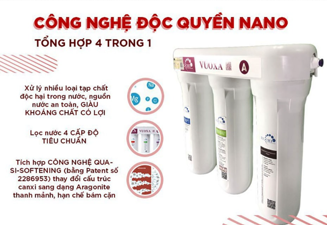 [HÀNG CHÍNH HÃNG] MÁY LỌC NƯỚC GEYSER VUOXA A – BỘ TIỀN XỬ LÝ NƯỚC HOÀN HẢO CHO MÁY ION KIỀM