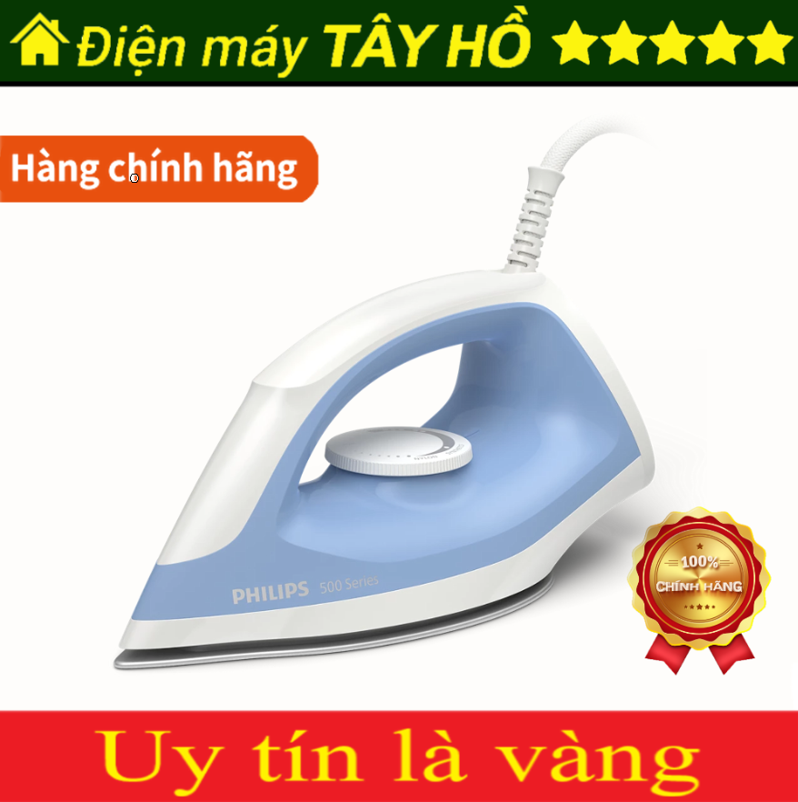 [HÀNG CHÍNH HÃNG] Bàn ủi khô Philips DST0520