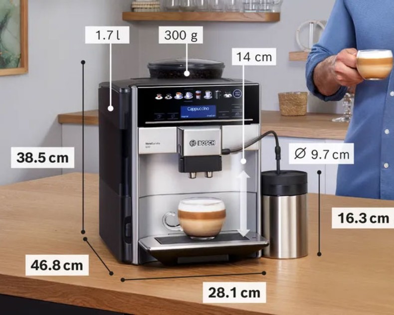 [HÀNG CHÍNH HÃNG] Máy pha cà phê tự động Bosch TIS65621RW